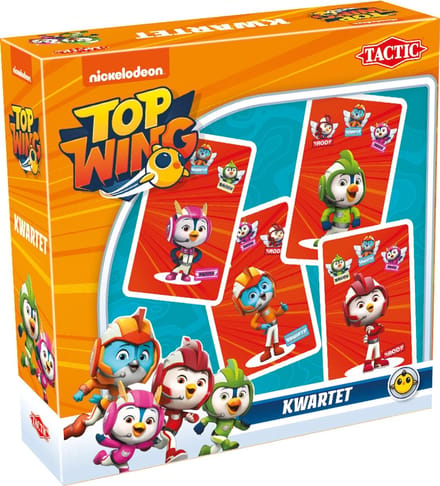 Tactic Top Wing Kwartet – Kaartspel – Kinderspel – Vanaf 4 jaar – 2-4 spelers