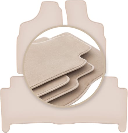 PREMIUM beige matten voor: Volkswagen Phaeton Long sedan 2002-2012