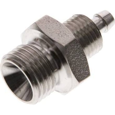 6x4 & G1/4'' RVS 1.4571 Rechte Opsteekkoppeling Buitendraad