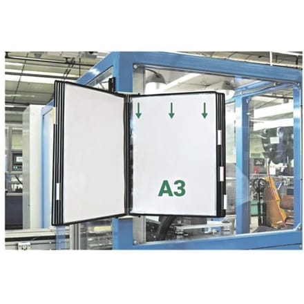 tarifold wandvitrinesysteem metaal, DIN A3, uitgerust