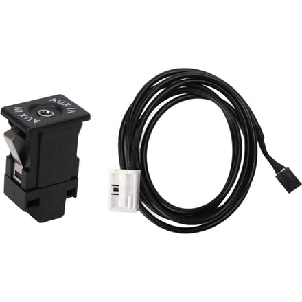 Auto AUX Kabel Audio Adapter Plug en Play Hoge Taaiheid Vervanging voor Spuerb 2008‑2011 black
