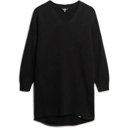 Superdry - Gebreide jurk met V-hals - Dames - Jurken