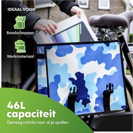 Dubbele Fietstas - Waterdicht / VEEL BAGAGERUIMTE - fietsen winkelen