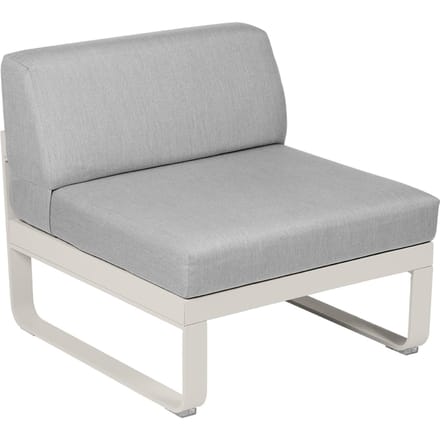 Fermob BELLEVIE Zitbank Module Midden - A5 leemgrijs - 79 Flanelgrijs