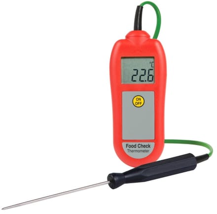 ETI - FoodCheck Voedselthermometer met Kalibratiecertificaat - Rood