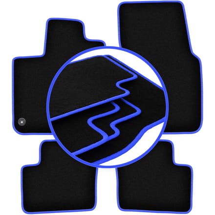 CARLUX-BLUE automatten voor: Smart ForFour II hatchback (2014-)