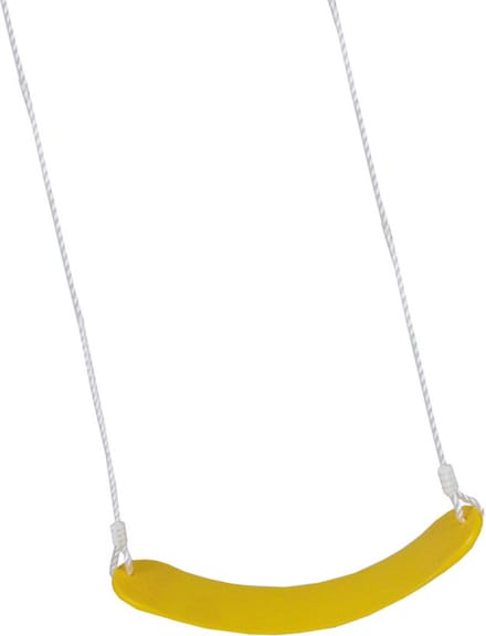 Gele flexibele schommel / kinderschommel zitje - 67 cm - Buitenspeelgoed - Schommelen