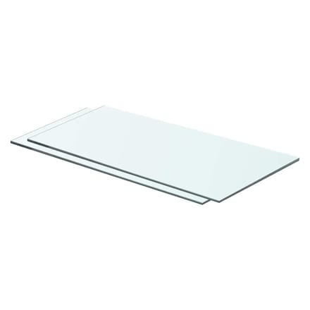vidaXL - Schappen - 2 - st - 60x25 - cm - glas - transparant