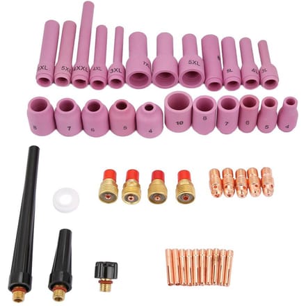 46pcsset WP92025 Serie TIG Lasbrander Verbruiksartikelen Accessoires
