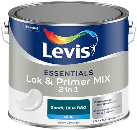 Levis - Essentials Lak & Primer Mix - Shady Blue B80 - Mengverf - 2,5 L