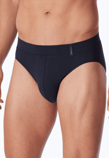 Schiesser Long Life Soft Rio Heren Slip - blauwZwart - Maat S