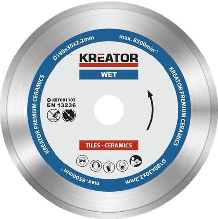 Kreator  KRT081103  Diamantschijven set – Ø180MM – universeel