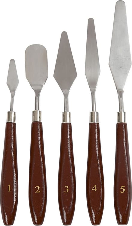 Paletmessen set, 5 assorti