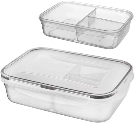 Orion - Keukenopslag - 1 Liter Deelbare Container - BPA-vrij - Geschikt voor Magnetron