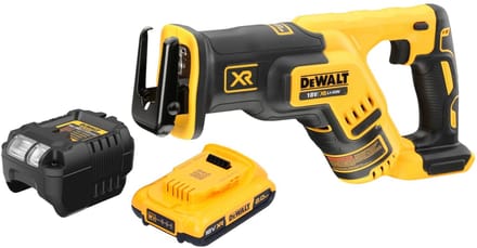 DeWalt DCS 367 D1 accu-reciprozaag 18 V borstelloos + 1x oplaadbare accu 2.0 Ah + lader