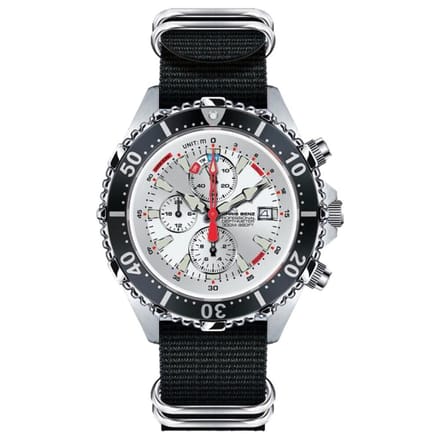 Chris Benz - CB-C300X-SI-NBS - Duikershorloge - Unisex - Quartz