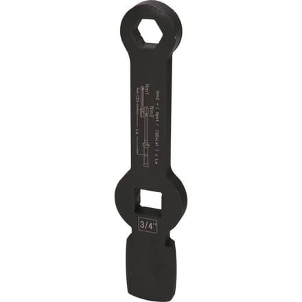 KS Tools 517.0925 3/4 slag-zeskant-sleutel met 2 slagvlakken, 24 mm