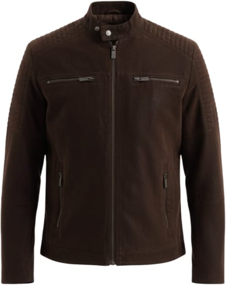OMBRE Jas - Rits - Effen Bruin S