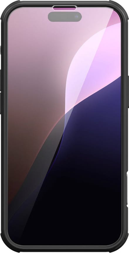 Valenta - Full Cover Tempered Glass Zwart iPhone 16 Pro Max