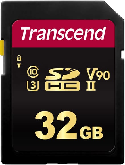 Transcend Premium 700S SDHC-kaart – 32 GB – Class 10, UHS-II, UHS-Class 3, v90 Video Speed Class