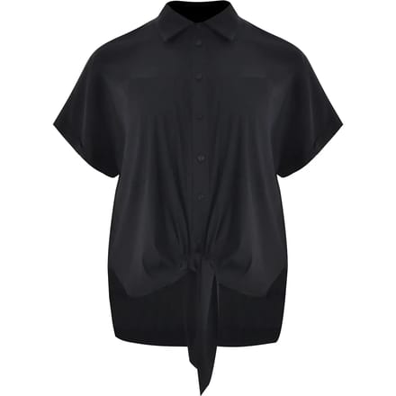 Popeline Blouse met Opgestikte Zakken Dames Mat Fashion
