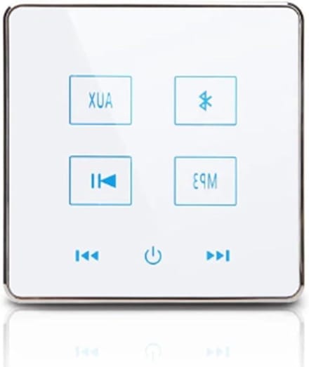 Muurversterker - Muziek Paneel - Thuis Muziek - Touchscreen Bediening - 2x25W - Wit