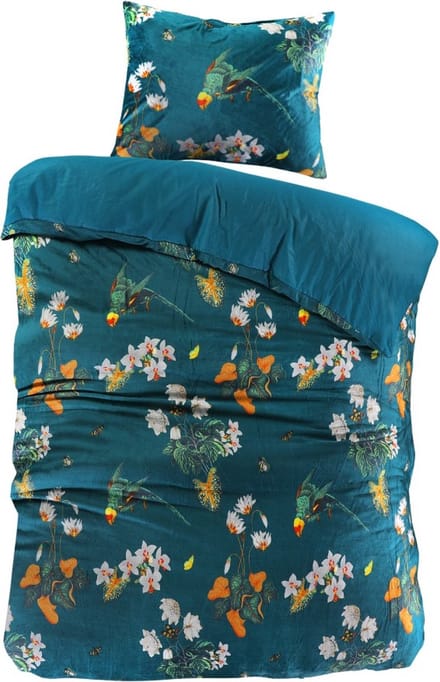 Papillon Parrot Dekbedovertrek - Velvet - Eenpersoons - 140x200/220 cm - Groen