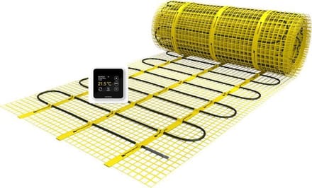 MAGNUM Mat - Set 10 m² / 1500 Watt, Elektrische Vloerverwarming / MRC-inbouwthermostaat | Wit
