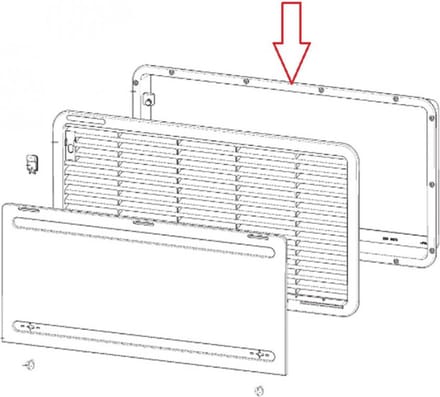 Dometic Inbouwframe Wit LS 330