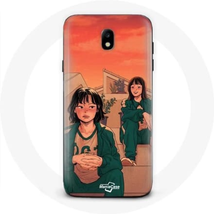 Case voor Samsung Galaxy j7 2017 Edge Squid Game Kang Sae Byeok Nummer 067 en Ji Yeong Nummer 240
