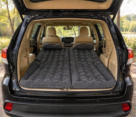 Luchtbed Auto Achterbank 2 in 1 - 1 en 2 Persoons Camper Slaapset met Pomp