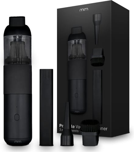 MikaMax Portable Vacuum Cleaner - Draadloze Compacte Kruimeldief met Zuig- en Blaasfunctie