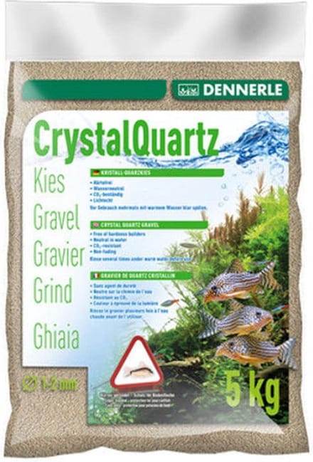 Dennerle kwartsgrind natuurwit - Inhoud: 5 kilo - Aquarium grind