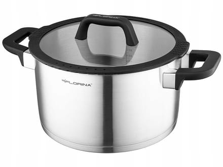Florina Chef Kookpan RVS 6L met Deksel - Ideaal voor Inductie