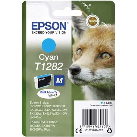 Epson Fox inktpatroon Cyan T1282 DURABrite Ultra Ink