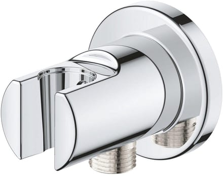 Grohe Tempesta Wandaansluitbocht - 1/2" - met houder - met terugstroom beveliging - chroom