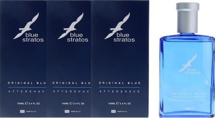 Blue Stratos After Shave - Verkoelende lotion met citrus en lavendel - 3 x 100 ml