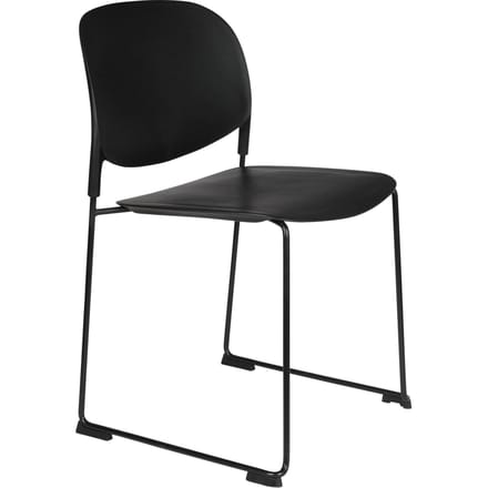 Housecraft Living Stacks Eetkamerstoelen Stapelbaar Zwart - Set van 4