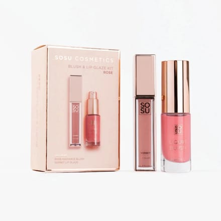 Sosu | Blush and Lip Glaze Giftset Pink - Vegan