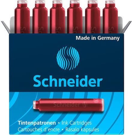 Schneider inktpatroon - 6 stuks - rood - S-6602