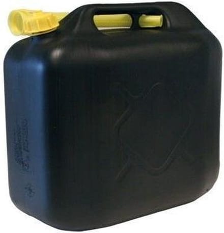 Jerrycan zwart plastic