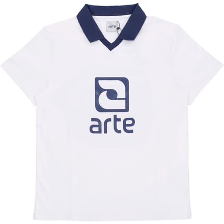 Polo Sleeve Corta Man Logo Collar Tee White/Navy