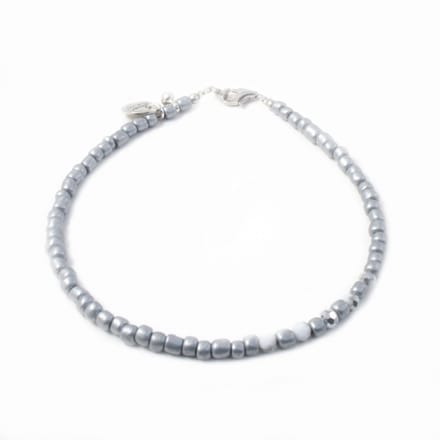 Heaven Eleven - dames - Enkelbandjes - glas - zilver - 1mm - 25cm