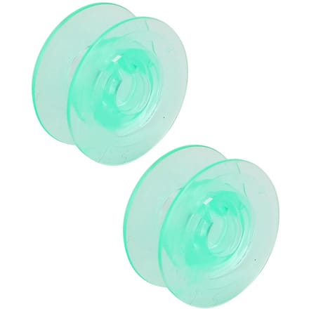 2 Pièces Bobine Plastique Transparent Bobine de Fil à Coudre Remplacement Accessoires Machine à Coudre white