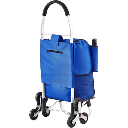 Traplift Winkelwagen Opvouwbare Boodschappentrolley 36L met 6 Wielen Opbergtas