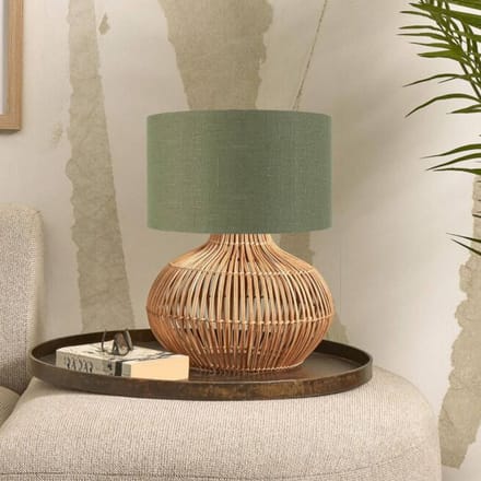 Good & Mojo Good &amp; Mojo Kalahari tafellamp 32cm groen