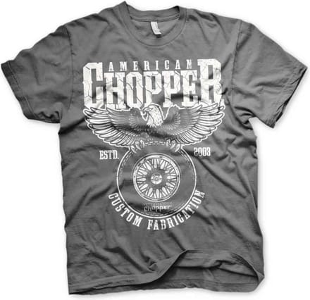American Chopper Heren Tshirt -S- Custom Fabrication Grijs