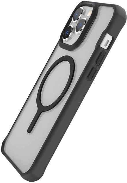 Itskins, Hoesje geschikt voor iPhone 14 Pro Max - Hybrid Solid Versterkt MagSafe Compatibel, Transparant