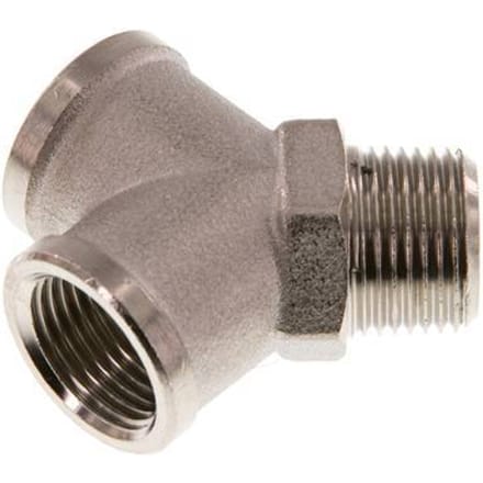 Y-Koppeling R3/8'' Buitendraad X G3/8'' Binnendraad Vernikkeld 16bar [2 Stuks]