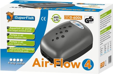 Superfish Air Flow 4 - Aquariumpomp - Beluchting - 4 uitgangen